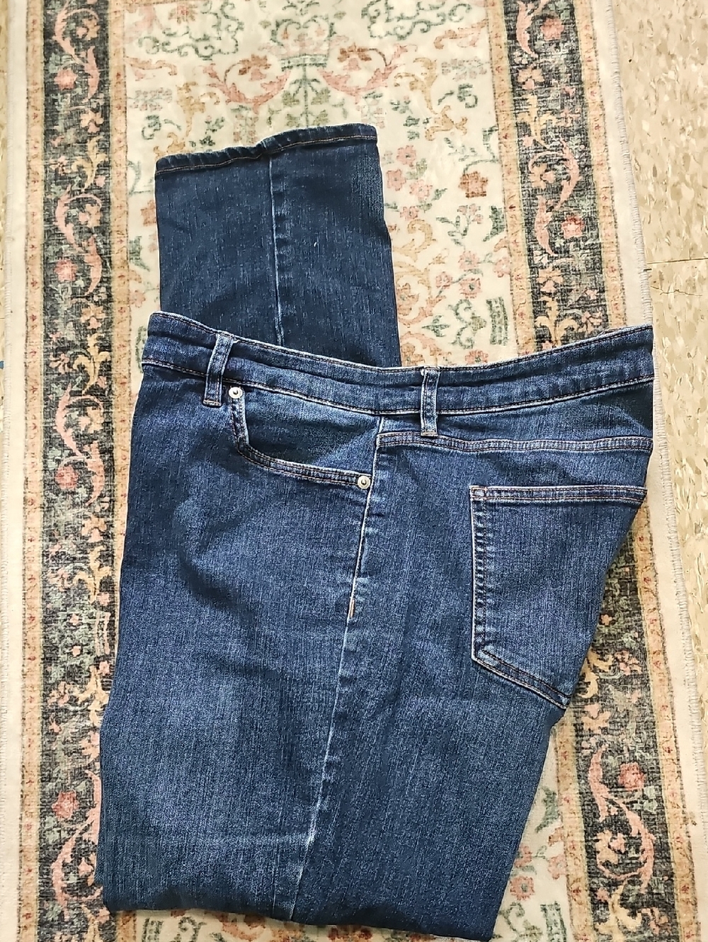 Ralph Lauren Size 16 Stretch Indigo Straight-Leg Jeans - Picture 6 of 6